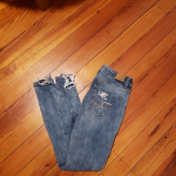 Sold WORN ONCE Hi-Rise American Eagle Jeggings - Picture 5 of 5